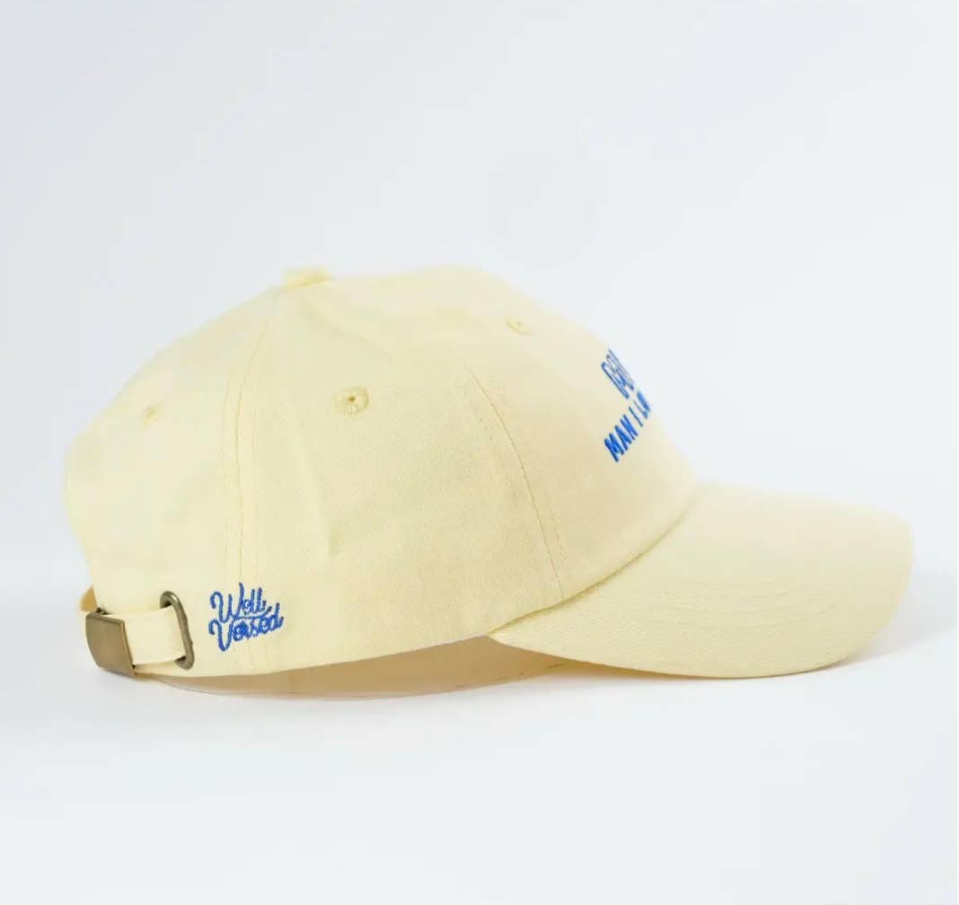 Bookish Dad Hat (Man I Love Faeries): Yellow