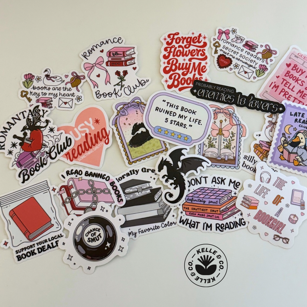 Romantasy book club sticker | kindle sticker for readers 