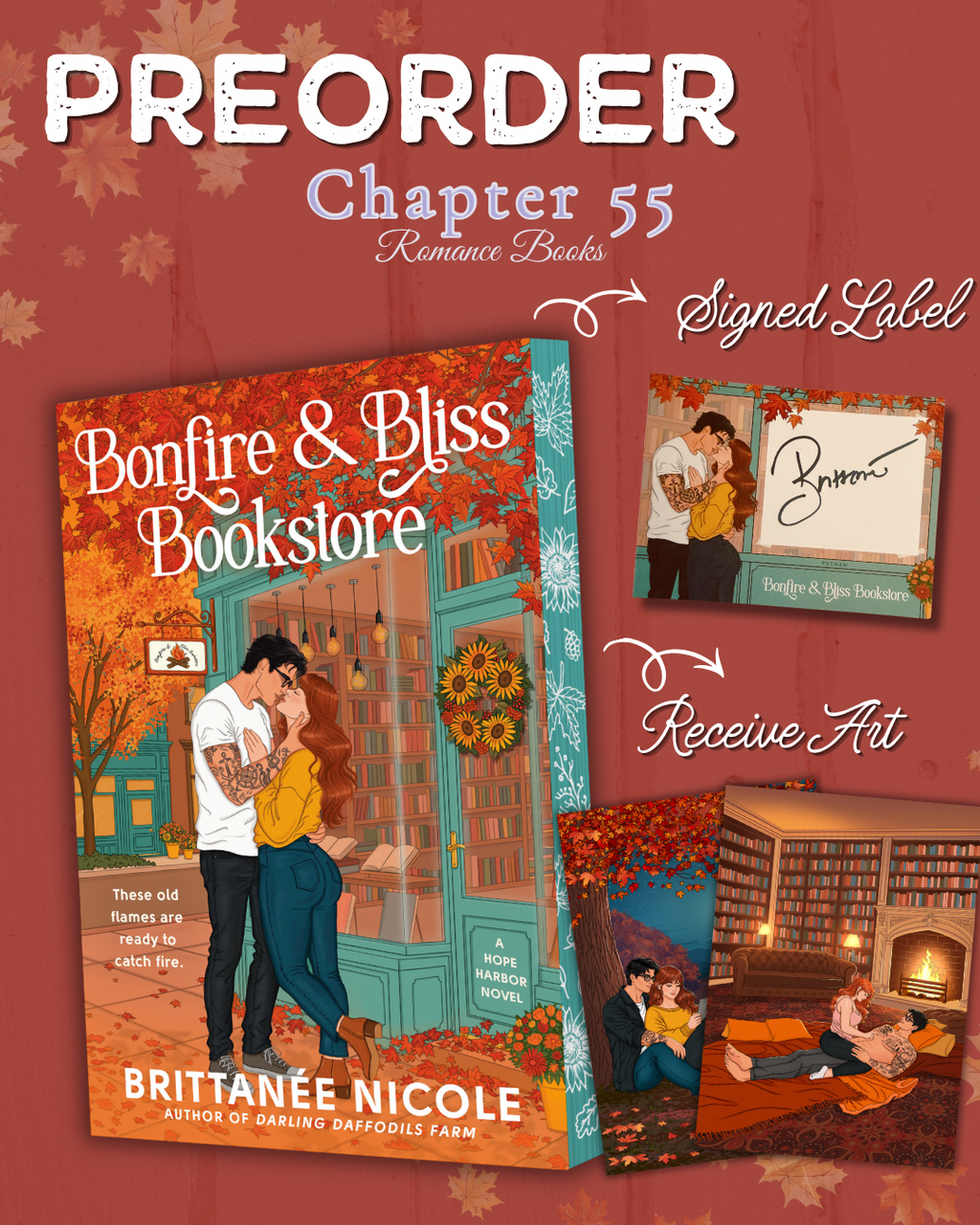 Bonfire and Bliss Bookstore by Brittanée Nicole