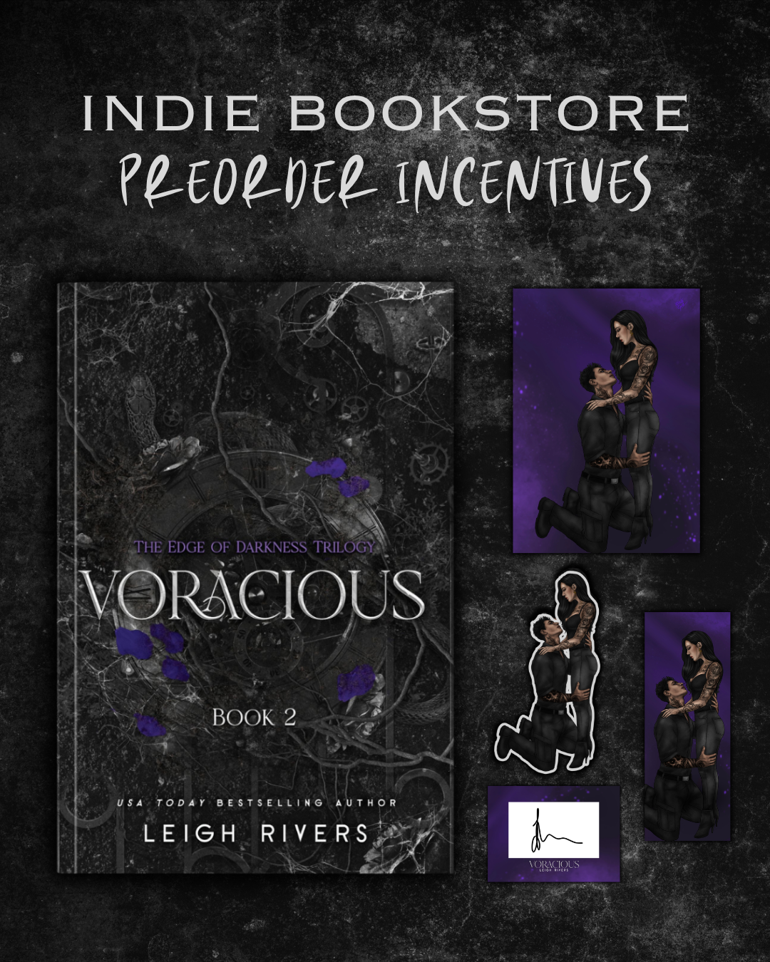 Voracious (The Edge of Darkness, #2) by Leigh Rivers **PREORDER