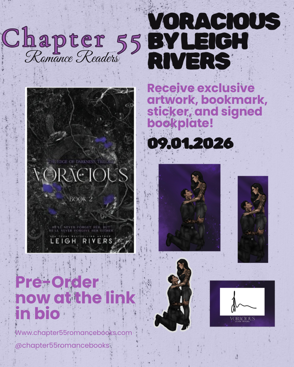 Voracious (The Edge of Darkness, #2) by Leigh Rivers **PREORDER