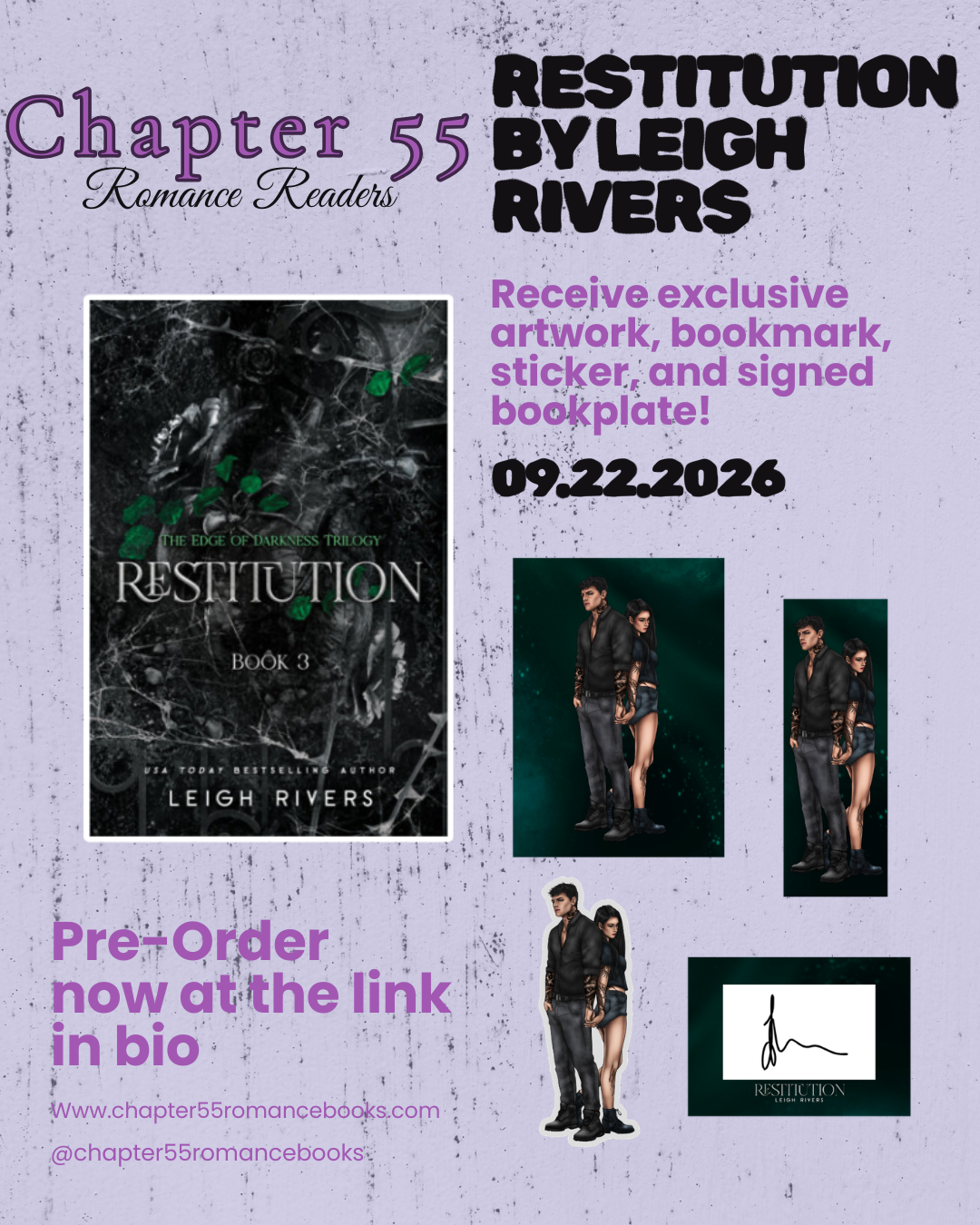 Restitution (The Edge of Darkness, #3) by Leigh Rivers **PREORDER