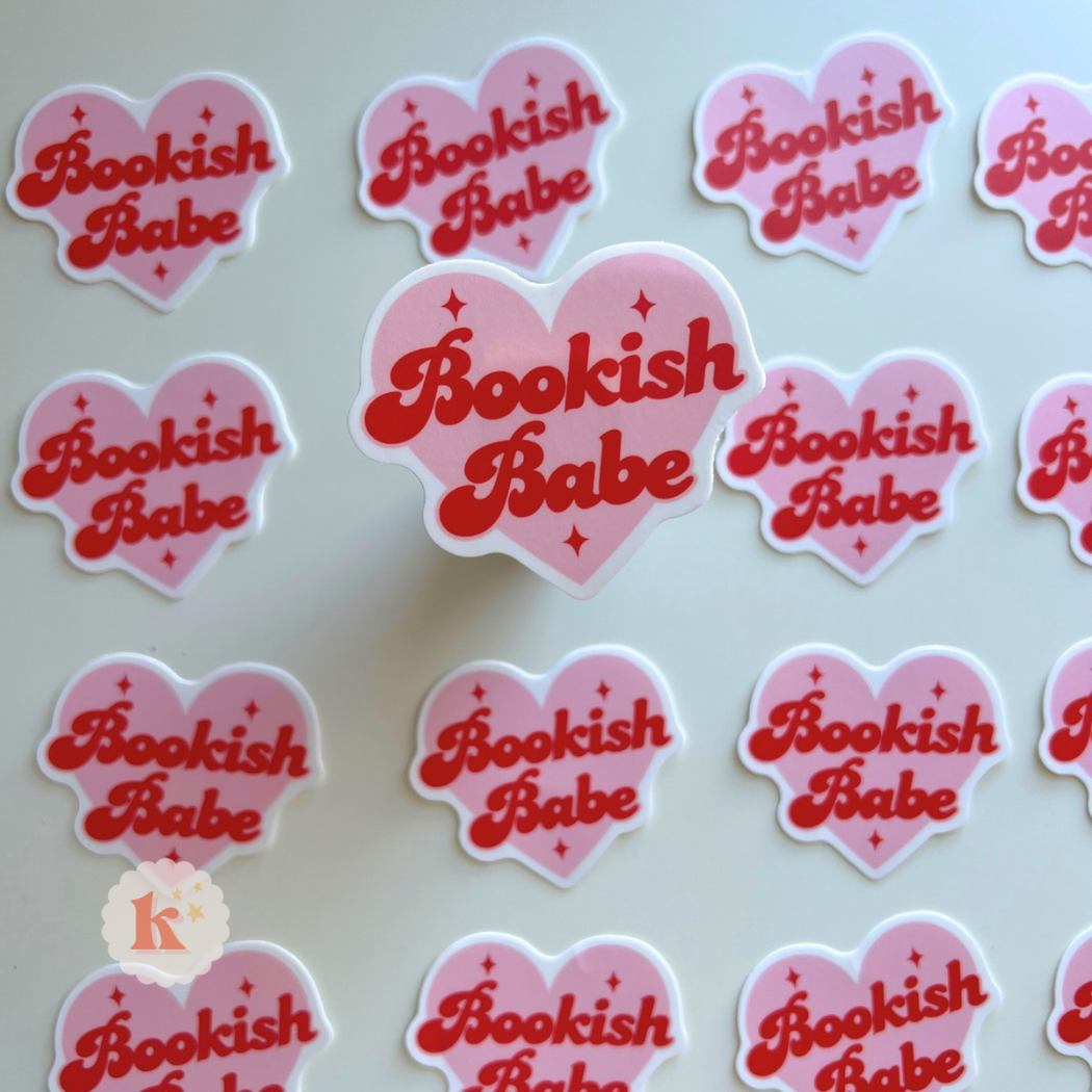 Bookish babe sticker | book club stickers | bookish merch